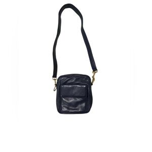 Chic Navy Leather Hobo Bag